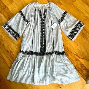Free People embroidered kaftan dress